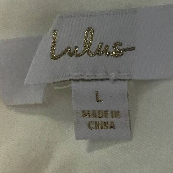 LULU'S SZ L Vow of Romance White Cutout Maxi Mermaid Bridal Long Dress b33 - Picture 5 of 9